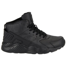 Czarne obuwie nad kostkę