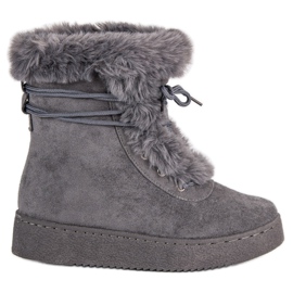 Szare wiązane śniegowce