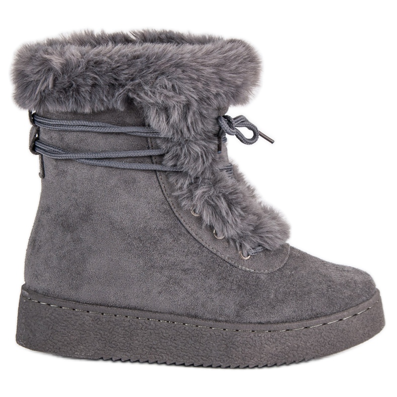 Szare wiązane śniegowce