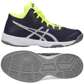Buty do siatkówki Asics Gel Tactic Mt Gs Jr C732Y-400-400 wielokolorowe granatowe