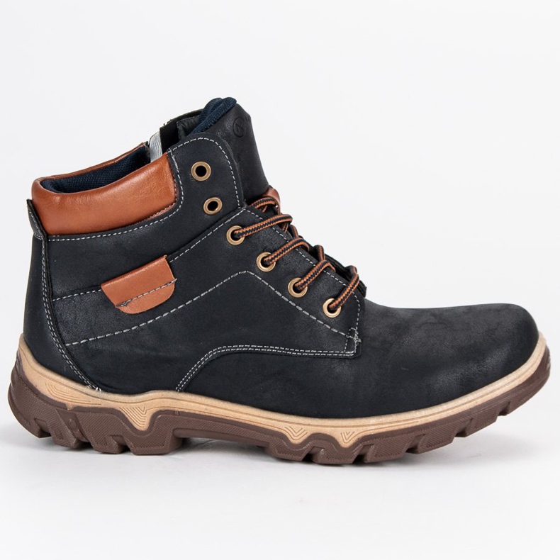 Granatowe traperki mckeylor niebieskie