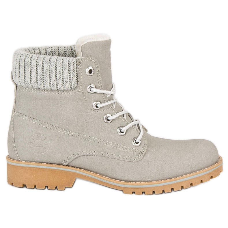 Szare Traperki Z Kożuszkiem MCKEYLOR