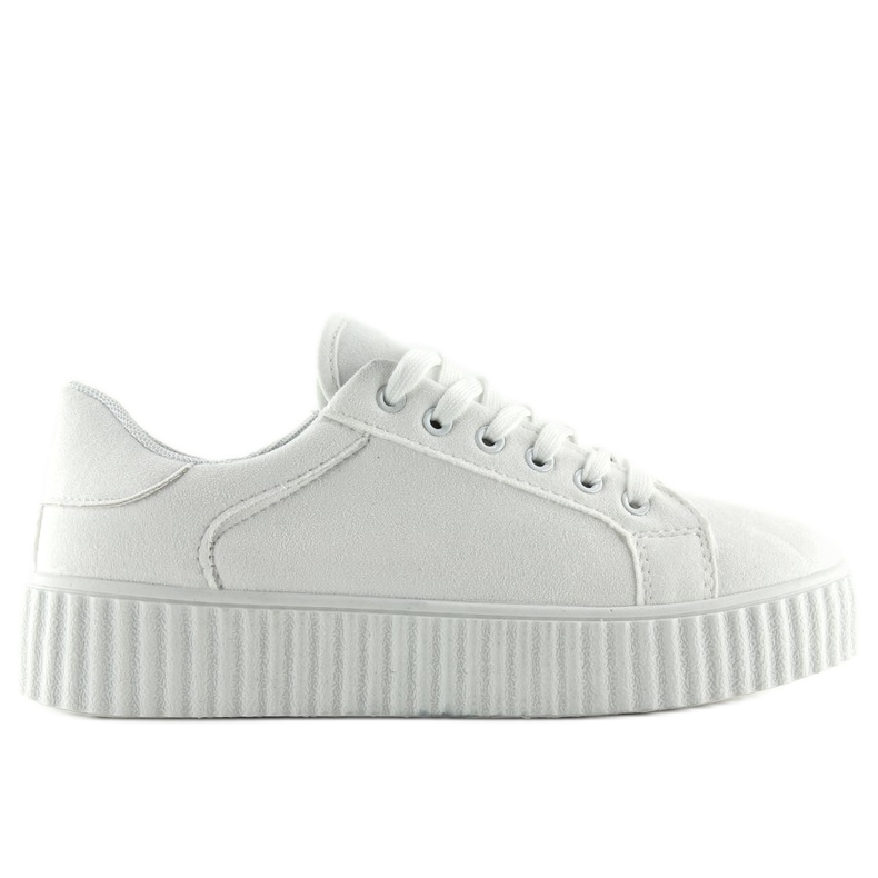 Trampki na wysokiej podeszwie białe AX03 White