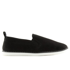 Tenisówki slip-on czarne LA08P Black