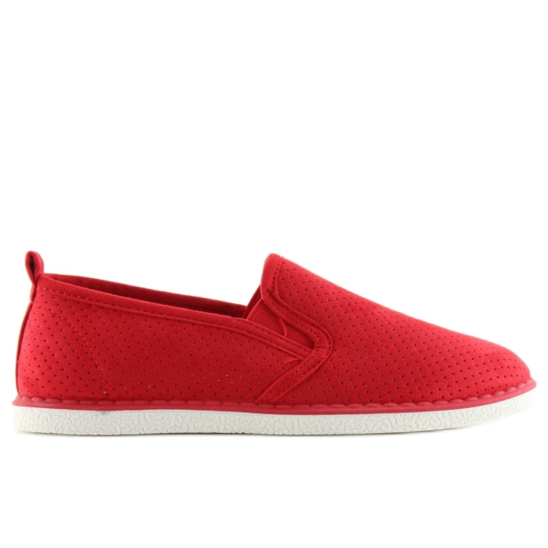 Tenisówki slip-on czerwone LA08P Red