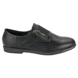 Miss Laura Wsuwane czarne półbuty