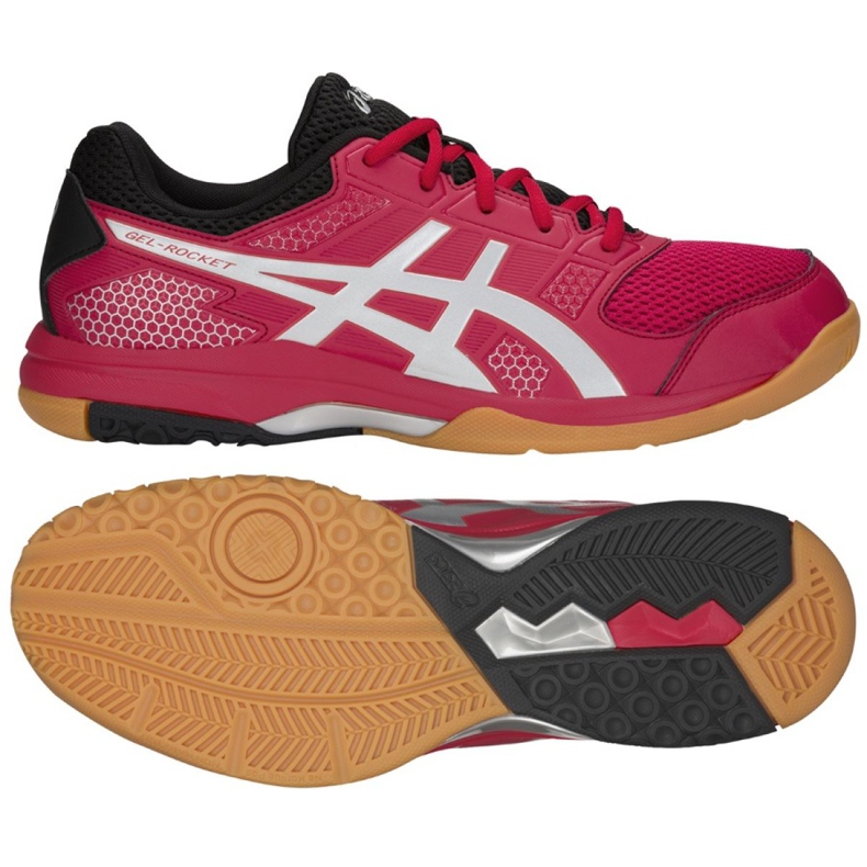 Buty do siatkówki Asics Gel Rocket 8 M B706Y-600 czerwone wielokolorowe