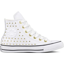 Converse Chuck Taylor All Star Leather White White Gold białe