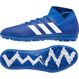 Buty piłkarskie adidas Nemeziz Tango 18.3 Tf M DB2210 niebieskie niebieskie