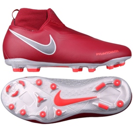 Buty piłkarskie Nike Phantom VSN Academy DF FG Jr AO3287-606 czerwone