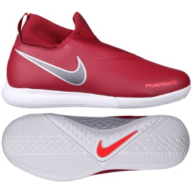 Buty halowe Nike Phantom Vsn Academy Df Ic Jr AO3290-606 czerwone czerwone
