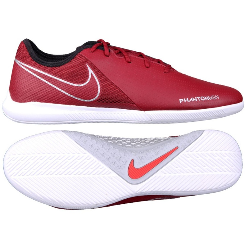 Buty halowe Nike Phantom Vsn Academy Ic M AO3225-606 czerwone czerwone