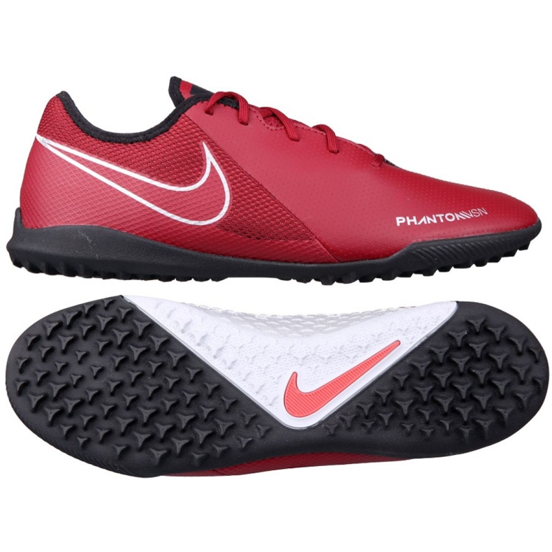 Buty piłkarskie Nike Phantom Vsn Academy Tf M AO3223-606 czerwone wielokolorowe