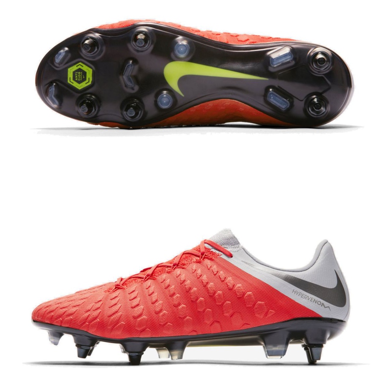 Buty piłkarskie Nike Hypervenom 3 Elite Sg Pro Ac M AJ3810-600 czerwone czerwone