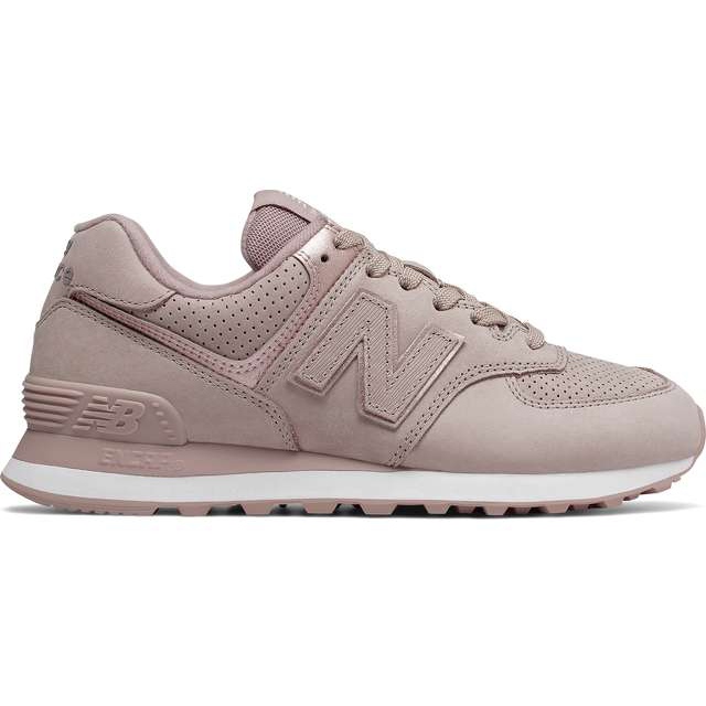 New Balance Wl574nbm Au Lait With Champagne Metallic fioletowe