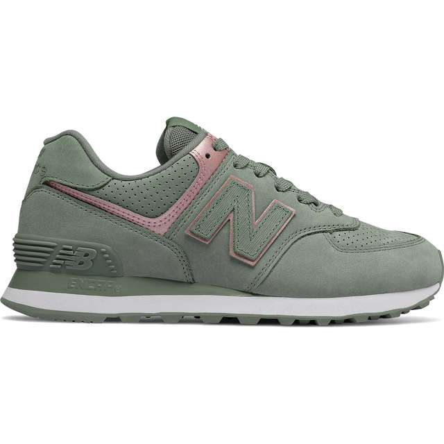 New Balance Wl574nbl Seed With Champagne Metallic zielone