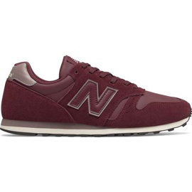 New Balance Ml373bgm Burgundy czerwone