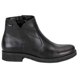 Niskie Botki Na Suwak VINCEZA czarne