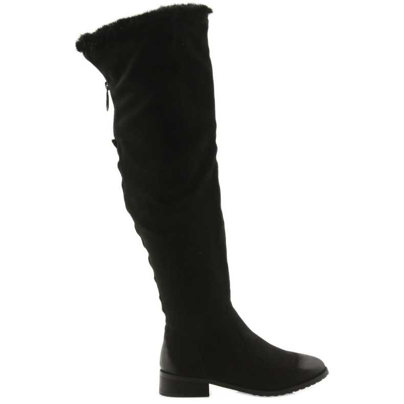 M.Daszyński Kozaki z puszkiem czarne 1602