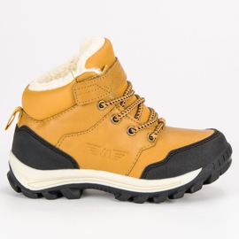 Arrigo Bello Ciepłe obuwie na zimę żółte