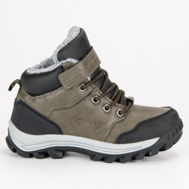 Arrigo Bello Ciepłe obuwie na zimę brązowe