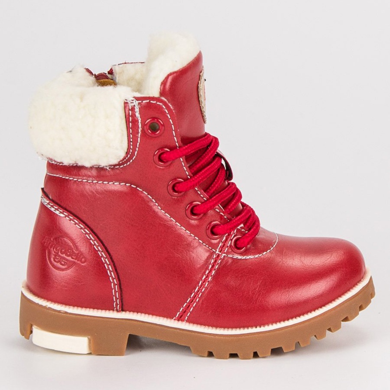 Arrigo Bello Czerwone traperki na suwak