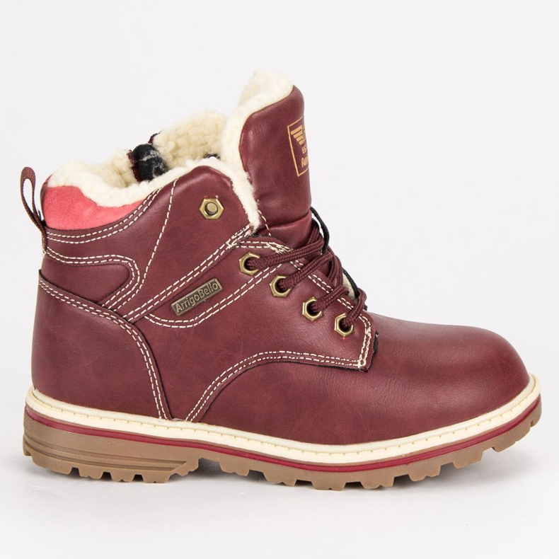 Arrigo Bello Ocieplane Traperki Na Suwak czerwone