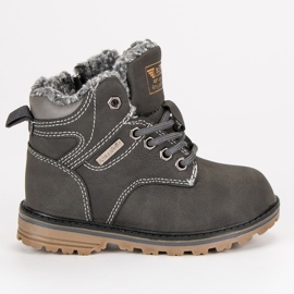 Arrigo Bello Ocieplane traperki na suwak szare