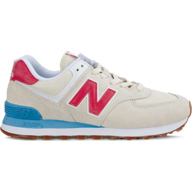 New Balance Wl574fla Summer Dusk Alabaster With Pomelo brązowe wielokolorowe