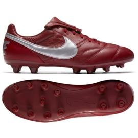 Buty piłkarskie Nike The Nike Premier Ii Fg M 917803-606 czerwone czerwone