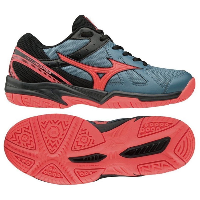 Buty do siatkówki Mizuno Cyclone Speed W V1GC178065 niebieskie niebieskie