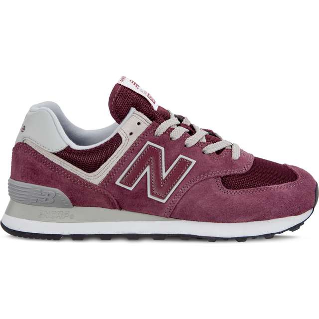 New Balance Wl574er Burgundy With White wielokolorowe czerwone