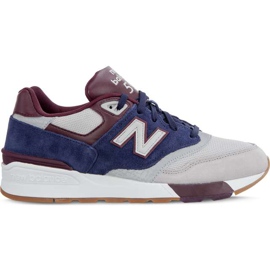 New Balance Ml597gnb Rain Cloud Pigment Burgundy szare wielokolorowe granatowe