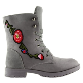 Workery z haftem szare AB-9 Grey