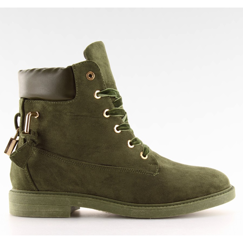 Timberki z kłódką zielone J-8686 green