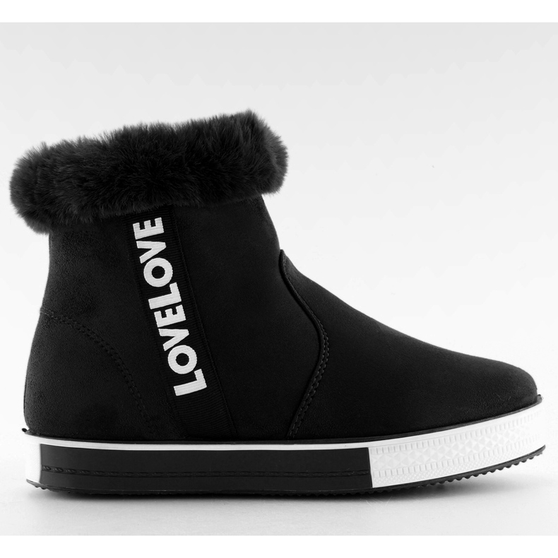 Trampki za kostkę ocieplane czarne NB252P