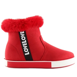 Trampki za kostkę ocieplane czerwone NB252P Red