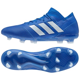 Buty piłkarskie adidas Nemeziz 18.1 FG M DB2080 niebieskie