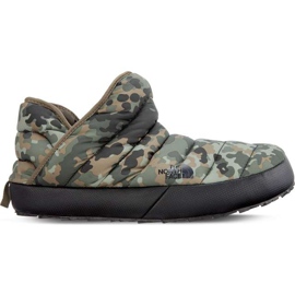 The North Face Men's Thermoball Traction Bootie Tarmac Green Macrofleck Print Tumbleweed Green zielone