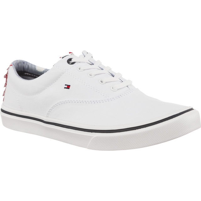 Tommy Hilfiger Textile Light Weight Sneaker 100 białe