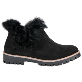 Forever Folie Wsuwane zamszowe botki czarne
