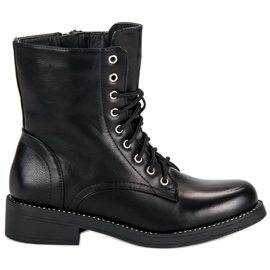 Super Me Czarne wiązane workery