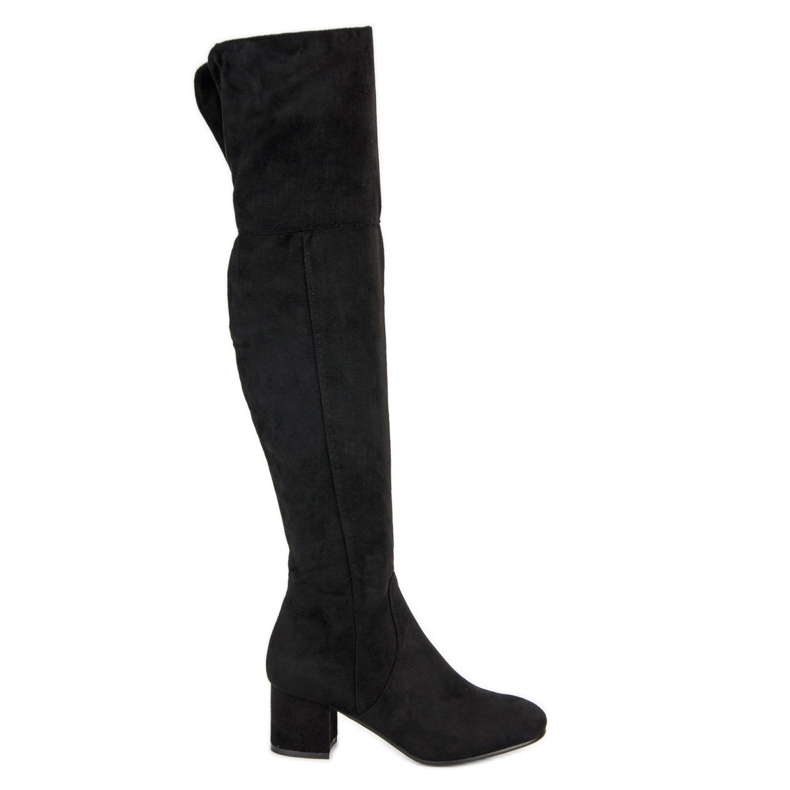 Seastar Zamszowe kozaki nad kolano czarne