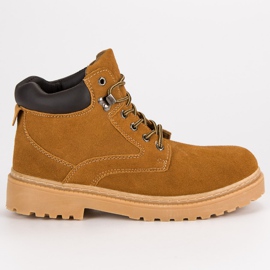 Original Walkman Shoes Skórzane trapery brązowe