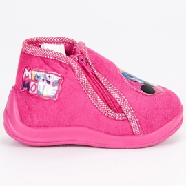 Kapcie Na Suwak Myszka Miki różowe