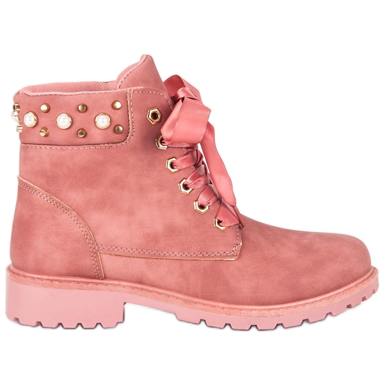 McKey Różowe Traperki Casual