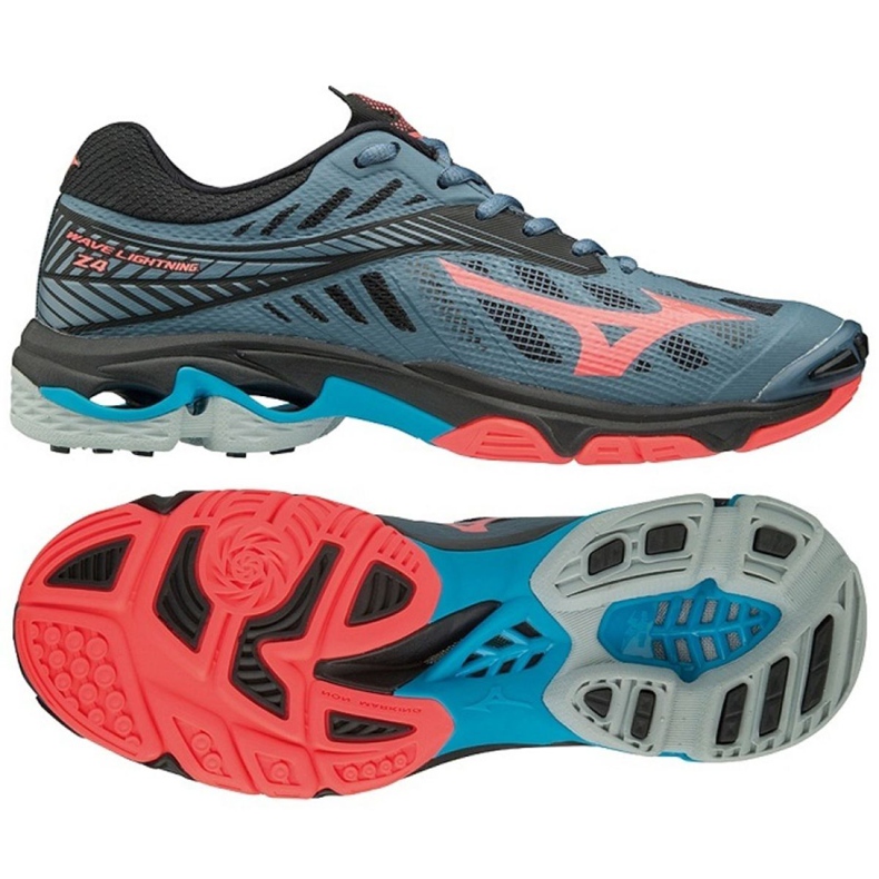 Buty do siatkówki Mizuno Wave Lighting Z4 W V1GC180065 wielokolorowe niebieskie
