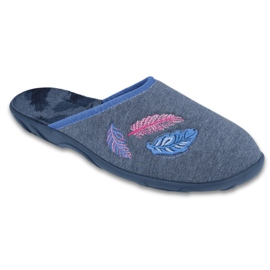 Befado kolorowe obuwie damskie 235D165 niebieskie