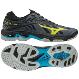 Buty do siatkówki Mizuno Wave Lighting Z4 M V1GA180047 czarne szare
