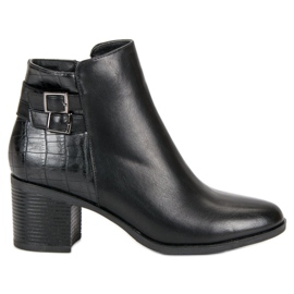 Filippo Klasyczne Botki Na Obcasie czarne